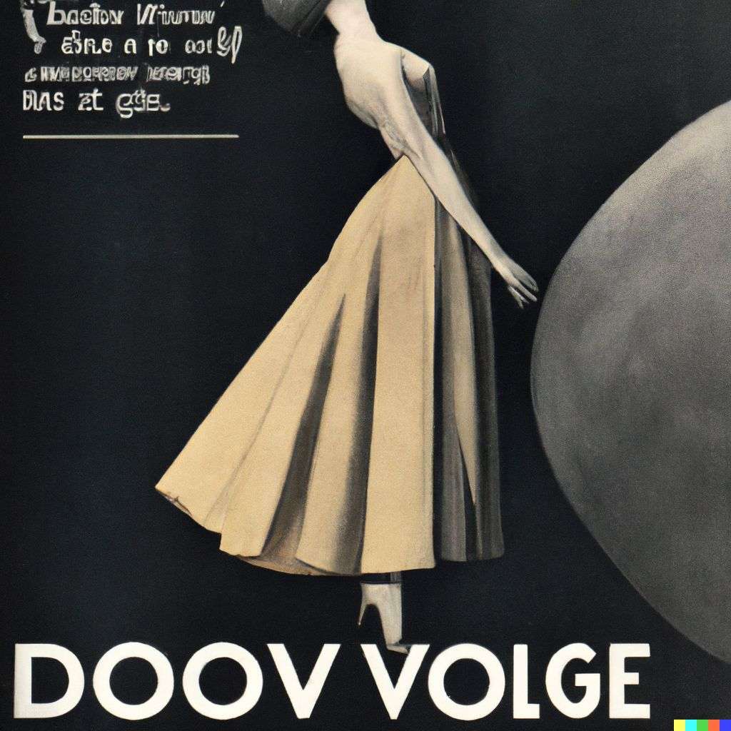 the discovery of gravity, front cover of Vogue, 1960